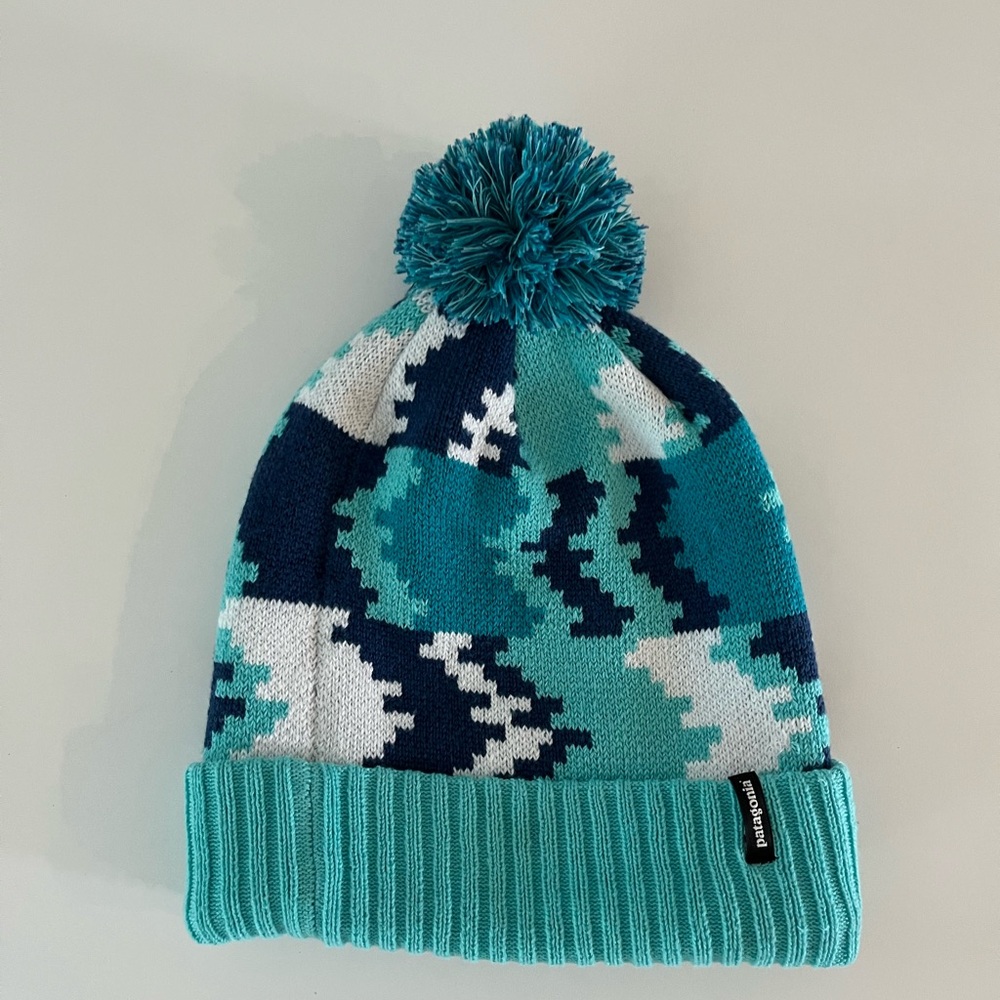 Patagonia Knit Winter Hat - Teal/Navy